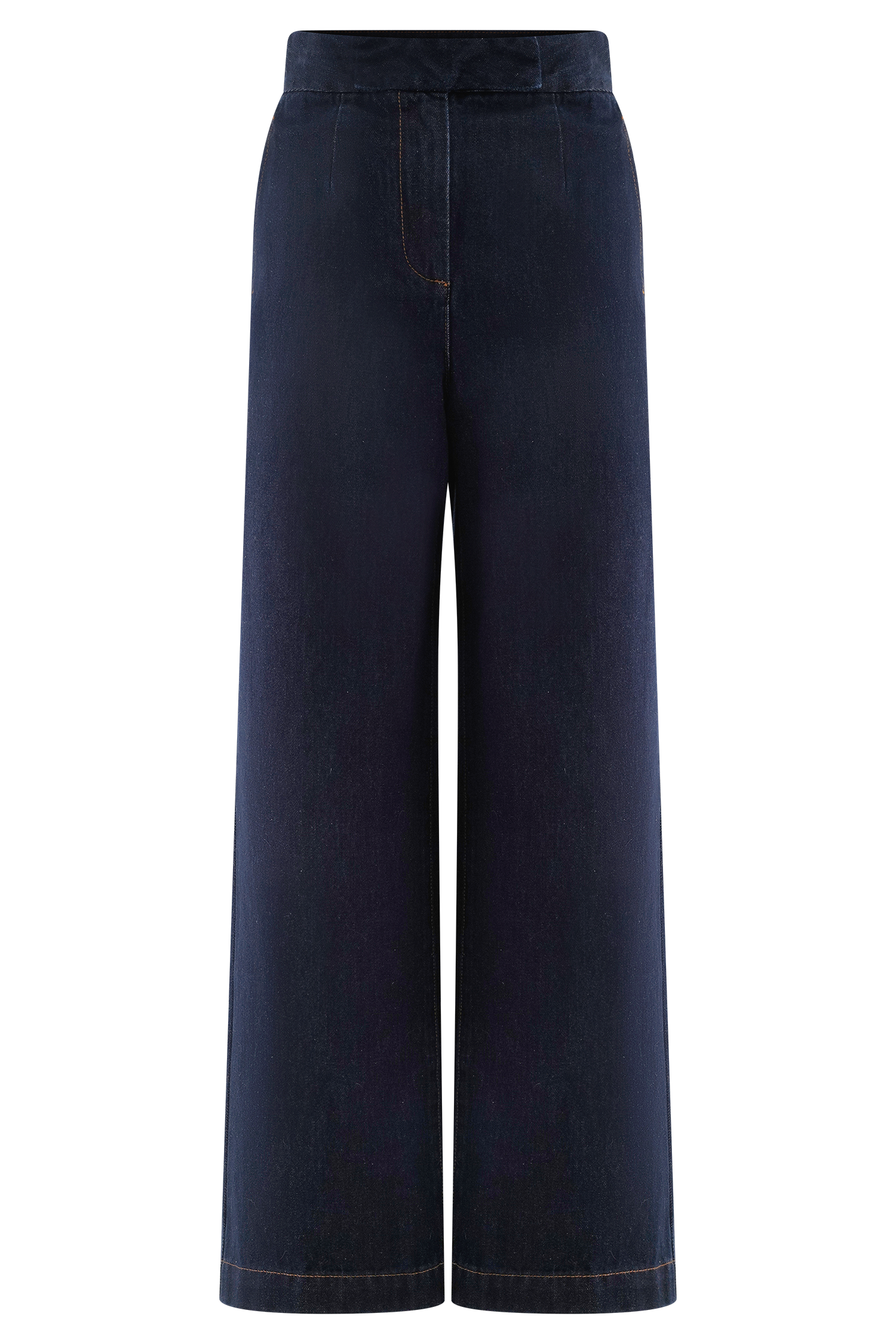 Rayne Wide Leg Denim Jeans - Indigo Blue - Image 5