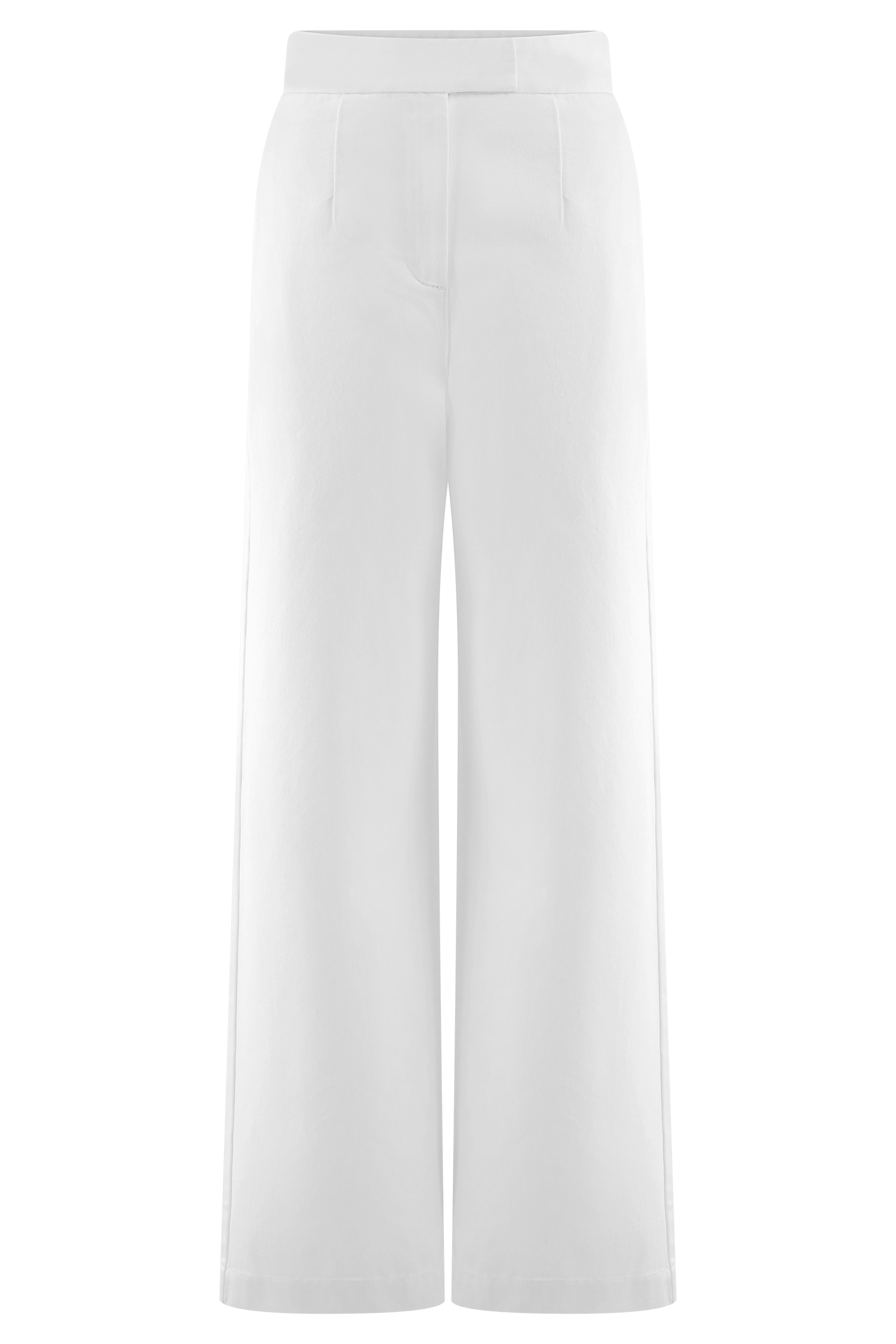 Rayne Wide Leg Denim Jeans - White - Image 9