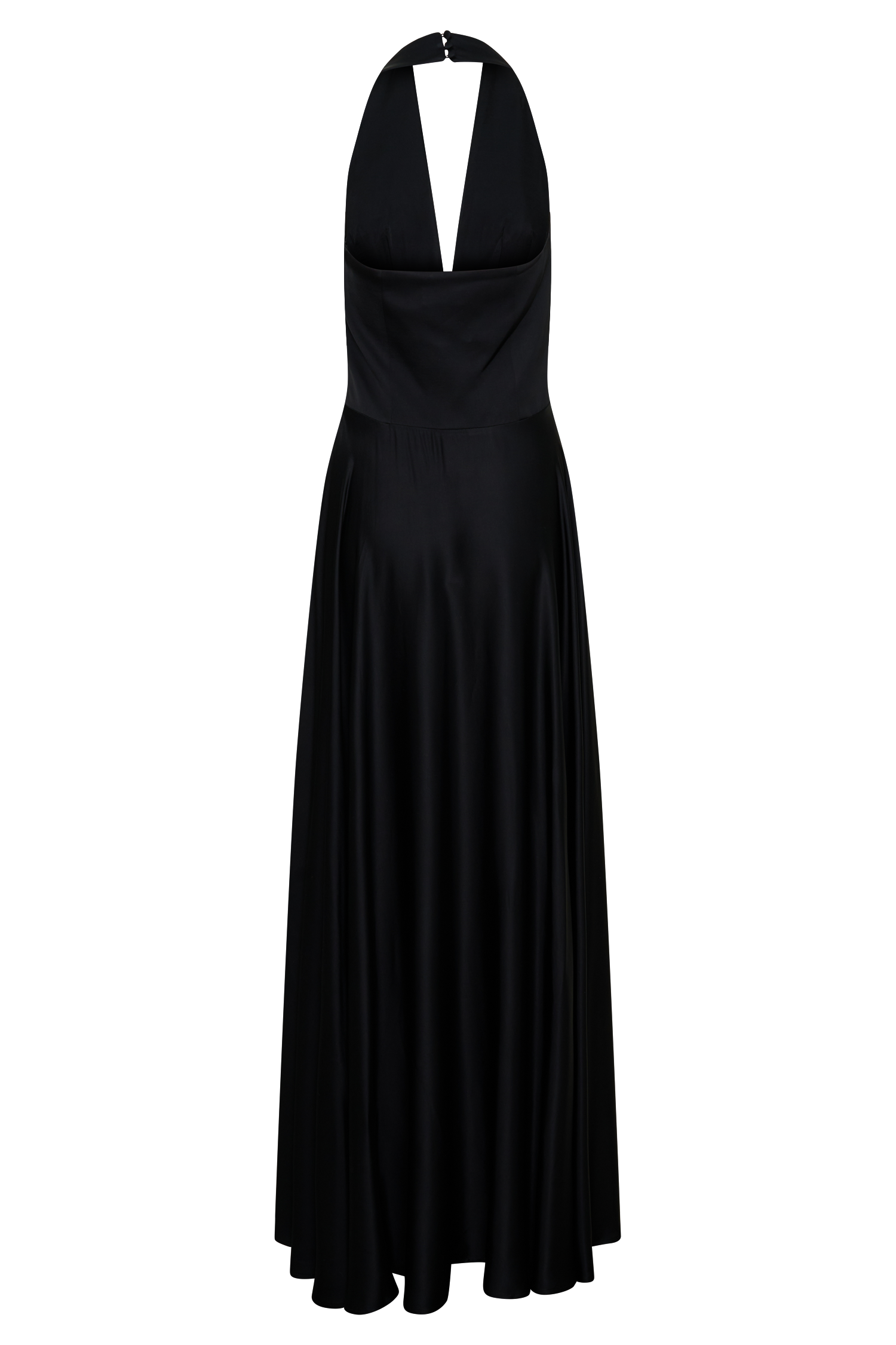 Rebecca Halter Buttoned Maxi Dress - Black - Image 8