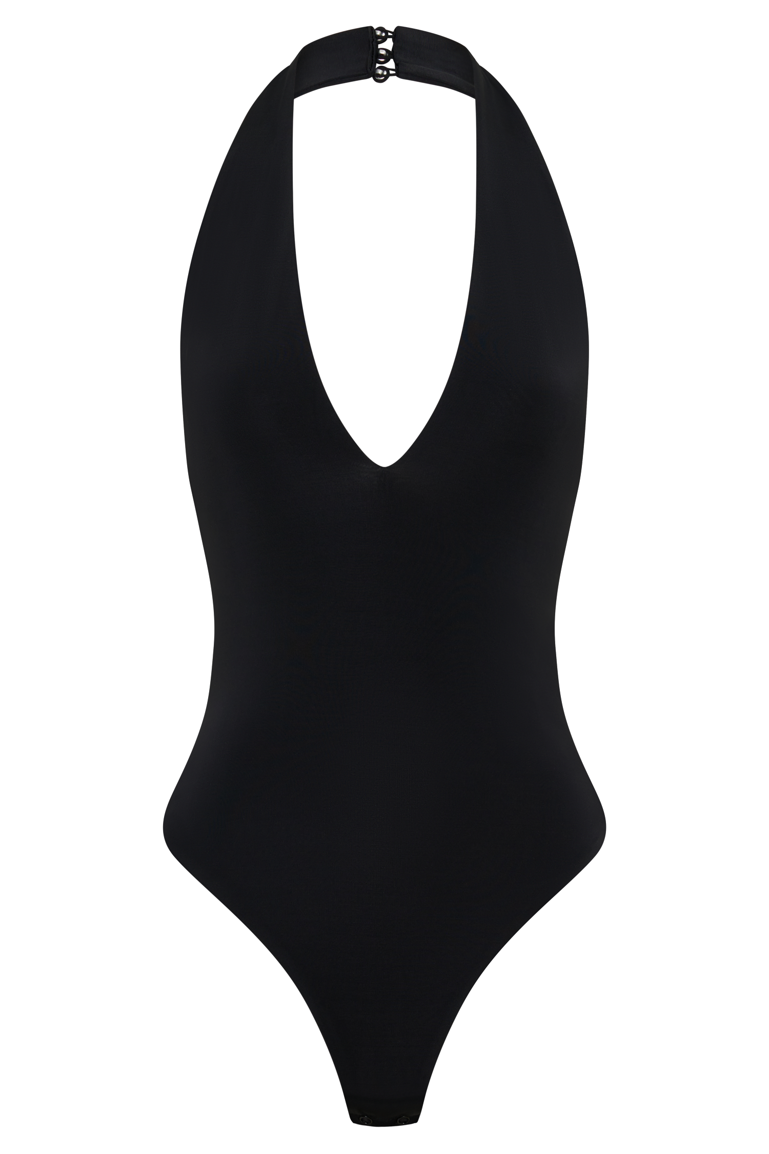 Rebekah Slinky Halter Bodysuit - Black - Image 9