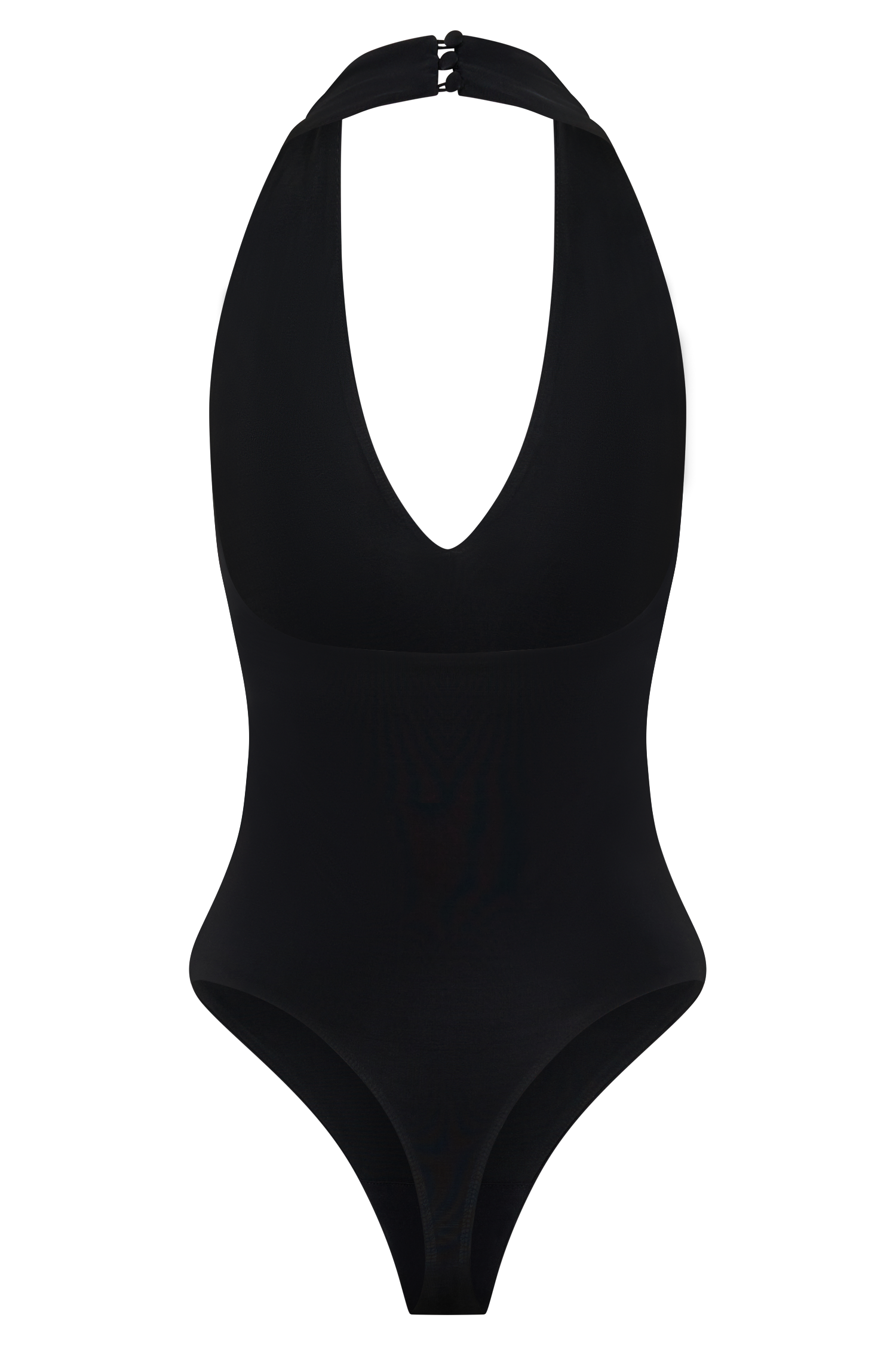 Rebekah Slinky Halter Bodysuit - Black - Image 8