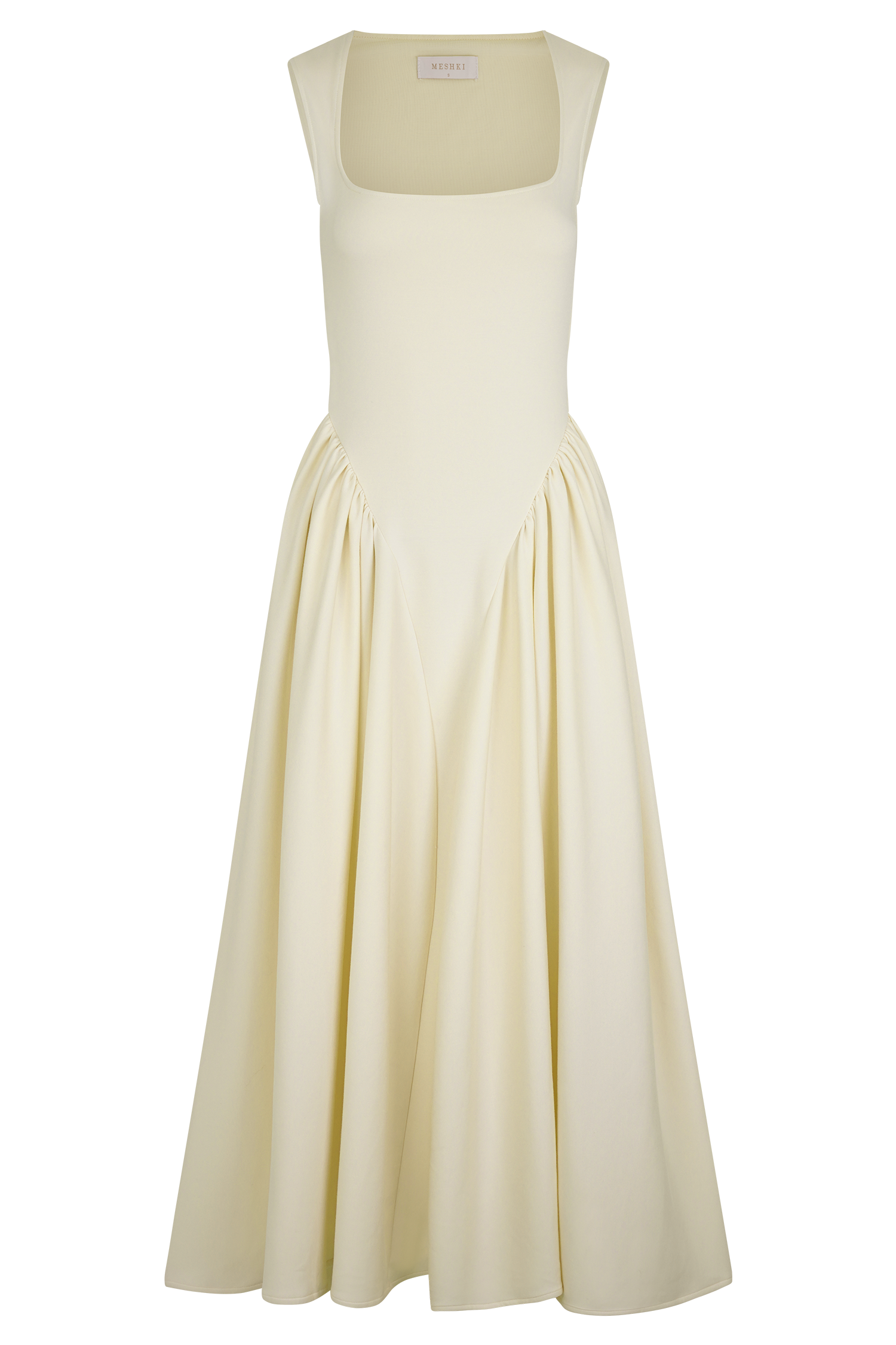 Sharon Scuba Jersey Midi Dress - Ivory - Image 10