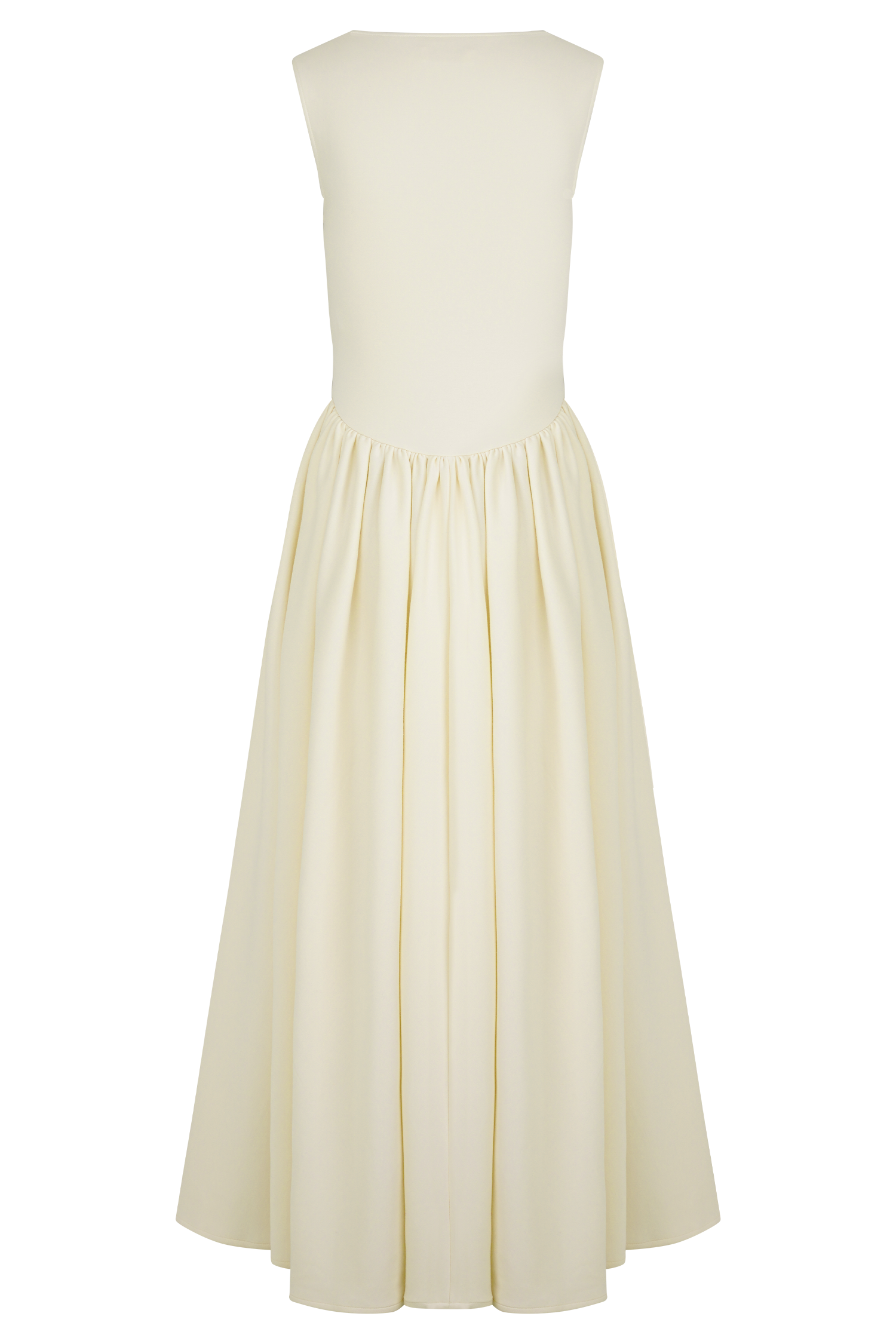 Sharon Scuba Jersey Midi Dress - Ivory - Image 9