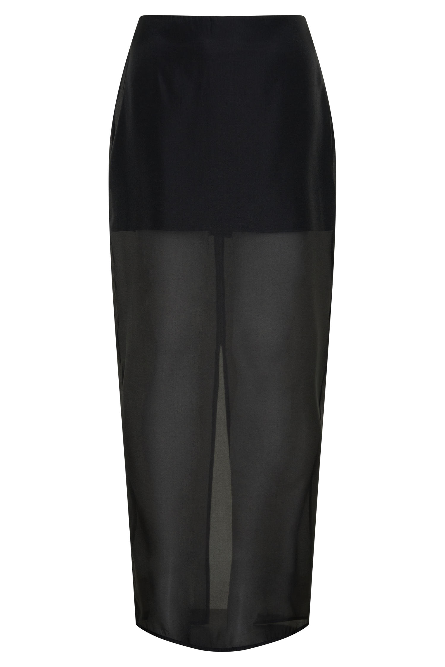 Ximena Organza Maxi Skirt - Black - Image 9