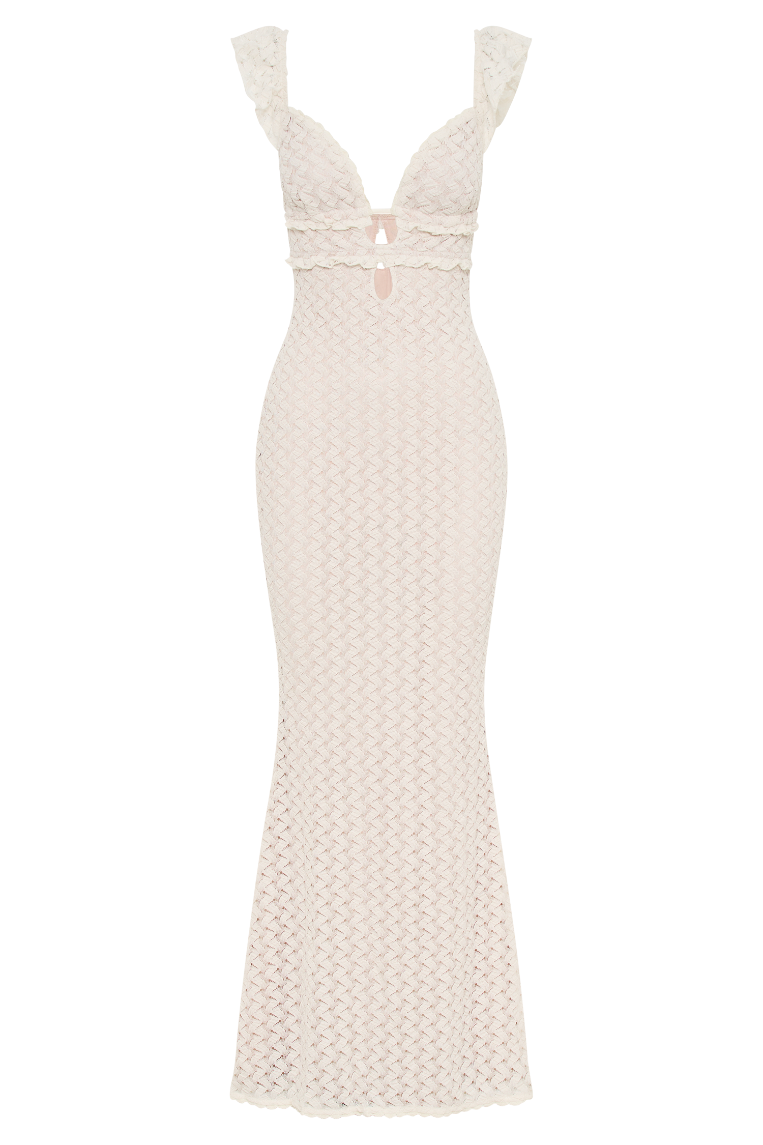 Ezra Lace Maxi Dress - Ivory - Image 7