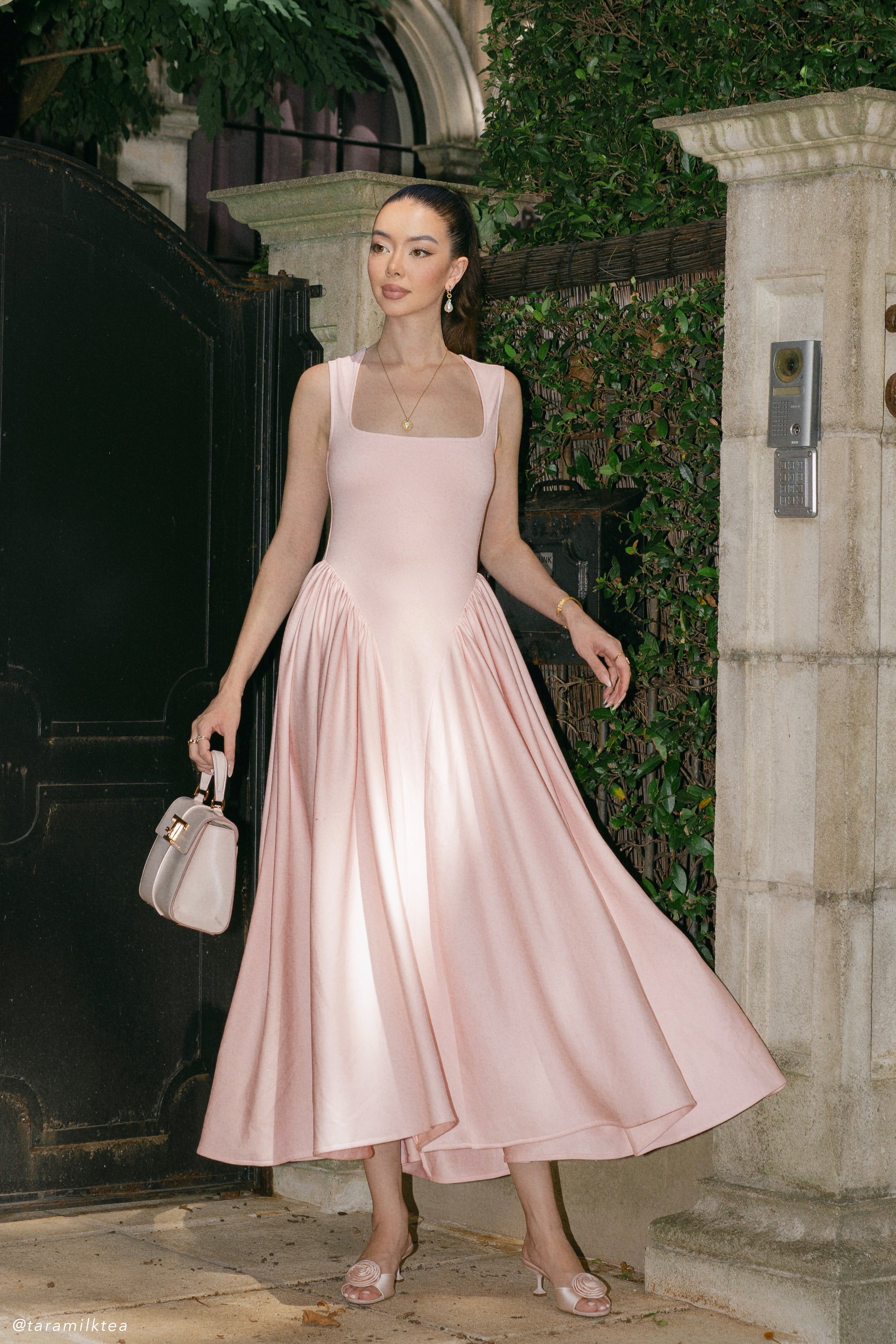 Alternative view of Sharon Scuba Jersey Midi Dress - Ballet Pink